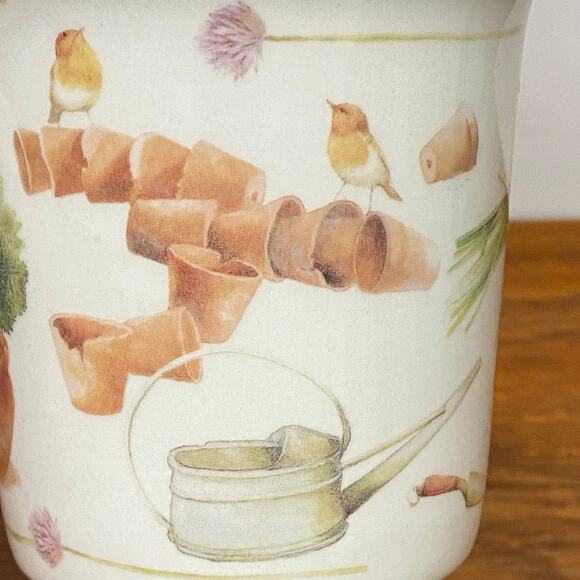 Marjolein‎ Bastin by Hallmark Coffee Mug Cup Birds Garden Pots 10 fl oz - Picture 9 of 12